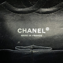 Load image into Gallery viewer, CHANEL Matelasse Double Flap ChainShoulder Bag BlackA01112 Caviar Leather Size 25