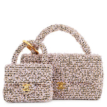 Load image into Gallery viewer, CHANEL Parent-child Bag Purple Tweed