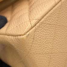 Load image into Gallery viewer, CHANEL Matelasse Double Flap ChainShoulder Bag BeigeA01112 Caviar Leather Size 25