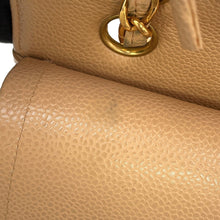 Load image into Gallery viewer, CHANEL Matelasse Double Flap ChainShoulder Bag BeigeA01112 Caviar Leather Size 25