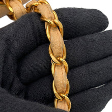 将图像加载到图库查看器中,CHANEL Matelasse Double Flap ChainShoulder Bag BeigeA01112 Caviar Leather Size 25