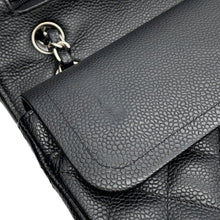 Load image into Gallery viewer, CHANEL Matelasse Double Flap ChainShoulder Bag BlackA01112 Caviar Leather Size 25