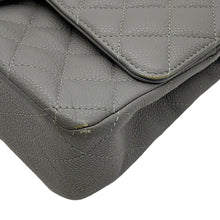 Load image into Gallery viewer, CHANEL Matelasse Double Flap ChainShoulder Bag GrayA01112 Caviar Leather Size 25