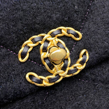 将图像加载到图库查看器中,CHANEL CHANEL19 ChainShoulder Bag Black/PurpleAS1160 Tweed