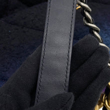 将图像加载到图库查看器中,CHANEL CHANEL19 ChainShoulder Bag Black/PurpleAS1160 Tweed