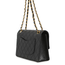 Load image into Gallery viewer, CHANEL Matelasse Single Flap ChainShoulder Bag Black Caviar Leather Size 25
