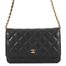 将图像加载到图库查看器中,CHANEL Matelasse Chain wallet BlackAP0250 Caviar Leather