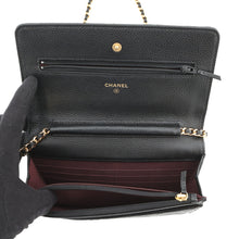 Load image into Gallery viewer, CHANEL Matelasse Chain wallet BlackAP0250 Caviar Leather