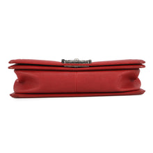 将图像加载到图库查看器中,CHANEL Boy Chanel ChainShoulder Bag RedA67086 Soft Caviar Leather Size 25