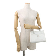 将图像加载到图库查看器中,CHANEL Neo Executive 2WAY Handbag WhiteA69929 Leather Size Small