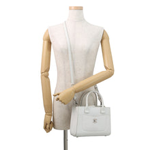将图像加载到图库查看器中,CHANEL Neo Executive 2WAY Handbag WhiteA69929 Leather Size Small