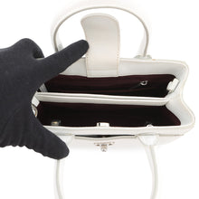 将图像加载到图库查看器中,CHANEL Neo Executive 2WAY Handbag WhiteA69929 Leather Size Small