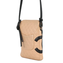 Load image into Gallery viewer, CHANEL Cambon line Shoulder Bag Beige/BlackA25178 Lambskin Size Medium