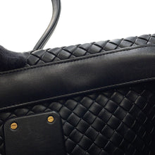 Load image into Gallery viewer, Bottega Veneta INTRECCIATO Snap Tote Bag Black Leather