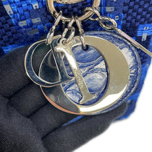 Load image into Gallery viewer, Dior Lady Dior Handbags BlueM0550PTGC Tweed Leather Size Medium
