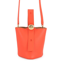 Load image into Gallery viewer, LOEWE Pebble Bucket 2-Way Shoulder Bag OrangeAANBBBMX01 Leather Size Mini