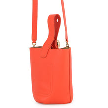 Load image into Gallery viewer, LOEWE Pebble Bucket 2-Way Shoulder Bag OrangeAANBBBMX01 Leather Size Mini