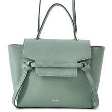 将图像加载到图库查看器中,CELINE Belt bag Green189003 Leather Size Nano