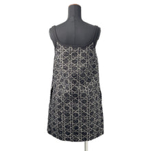 Load image into Gallery viewer, Dior Macrocannage Tweed Short Flare Dress Size 34 Black421R65A7795 Cotton54% Acryl27% Nylon19%