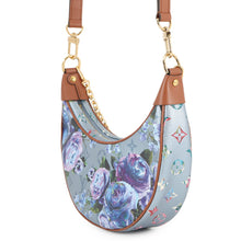 Load image into Gallery viewer, LOUIS VUITTON loop Metalic BlueM21183 Monogram LV garden