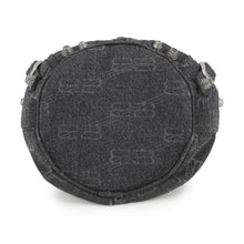 Load image into Gallery viewer, BALENCIAGA Le Cagoule Shoulder Bag Black702431 Denim Size XS