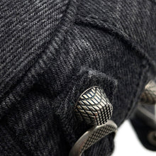 Load image into Gallery viewer, BALENCIAGA Le Cagoule Shoulder Bag Black702431 Denim Size XS