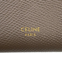 Load image into Gallery viewer, CELINE Medium Strap Wallet Two-Tone Pebble/mineral10B643BRU Grained CalfLeather