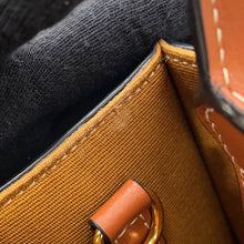 将图像加载到图库查看器中,CELINE Triomphe Vertical Hippo Tan194372 Leather PVC Size Mini