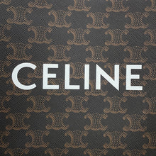 将图像加载到图库查看器中,CELINE Triomphe Vertical Hippo Tan194372 Leather PVC Size Mini