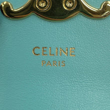 Load image into Gallery viewer, CELINE Triomphe AirPodsCase Shoulder Bag Blue10L013DPV Shiny Calf Leather Size Mini