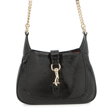 Load image into Gallery viewer, GUCCI Jackie ChainShoulder Black782889 Patent Leather Size Mini