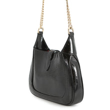 Load image into Gallery viewer, GUCCI Jackie ChainShoulder Black782889 Patent Leather Size Mini