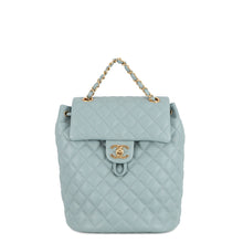 将图像加载到图库查看器中,CHANEL Matelasse Backpack Light BlueA69964 Lambskin
