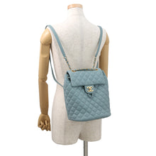 将图像加载到图库查看器中,CHANEL Matelasse Backpack Light BlueA69964 Lambskin