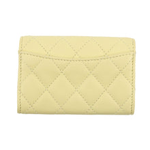 Load image into Gallery viewer, CHANEL Matelasse Classic Card Case YellowAP0214 Lambskin