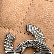 Load image into Gallery viewer, CHANEL Matelasse CC Logo Card Case BeigeAP4333 Caviar Leather