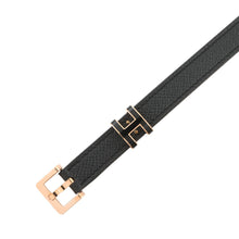 将图像加载到图库查看器中,HERMES Pop H Belt Size 75 Black/Gold Epsom