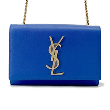 将图像加载到图库查看器中,SAINT LAURENT PARIS Kate Shoulder Bag Blue354121 Leather