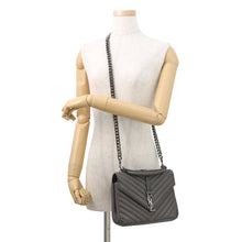 Load image into Gallery viewer, SAINT LAURENT PARIS College 2WAY Handbag Gray428056 Leather
