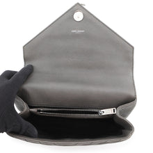 将图像加载到图库查看器中,SAINT LAURENT PARIS College 2WAY Handbag Gray428056 Leather