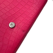 将图像加载到图库查看器中,SAINT LAURENT PARIS Kate Tassel ChainShoulder Bag Pink354119 Croco embossed leather