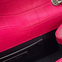 Load image into Gallery viewer, SAINT LAURENT PARIS Kate Tassel ChainShoulder Bag Pink354119 Croco embossed leather