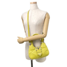 将图像加载到图库查看器中,PRADA Moon 2WAYHandbag Yellow1BA381 Leather