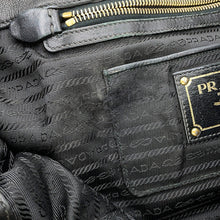 将图像加载到图库查看器中,PRADA Gathered 2WAYHandbag BlackBN2346 Nylon Leather