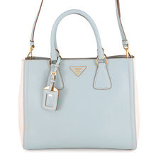 Load image into Gallery viewer, PRADA Saffiano Leather 2WAYHandbag Light Blue/WhiteBN2438 Leather