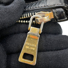 将图像加载到图库查看器中,PRADA Logo 2WAY Tote Bag BlackBR4255 Nylon Leather