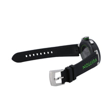 Load image into Gallery viewer, LOUIS VUITTON Tambour Automatic Chronograph Damier Graphite Lace W46mm Stainless Steel Rubber Black DialQA130