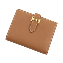 将图像加载到图库查看器中,HERMES Bean compact Gold Epsom