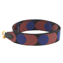Load image into Gallery viewer, HERMES Shoulder Strap Sangle Flipper Ball Blue/Brown Canvas Swift Leather
