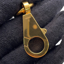 Load image into Gallery viewer, HERMES Shoulder Strap Sangle Flipper Ball Blue/Brown Canvas Swift Leather